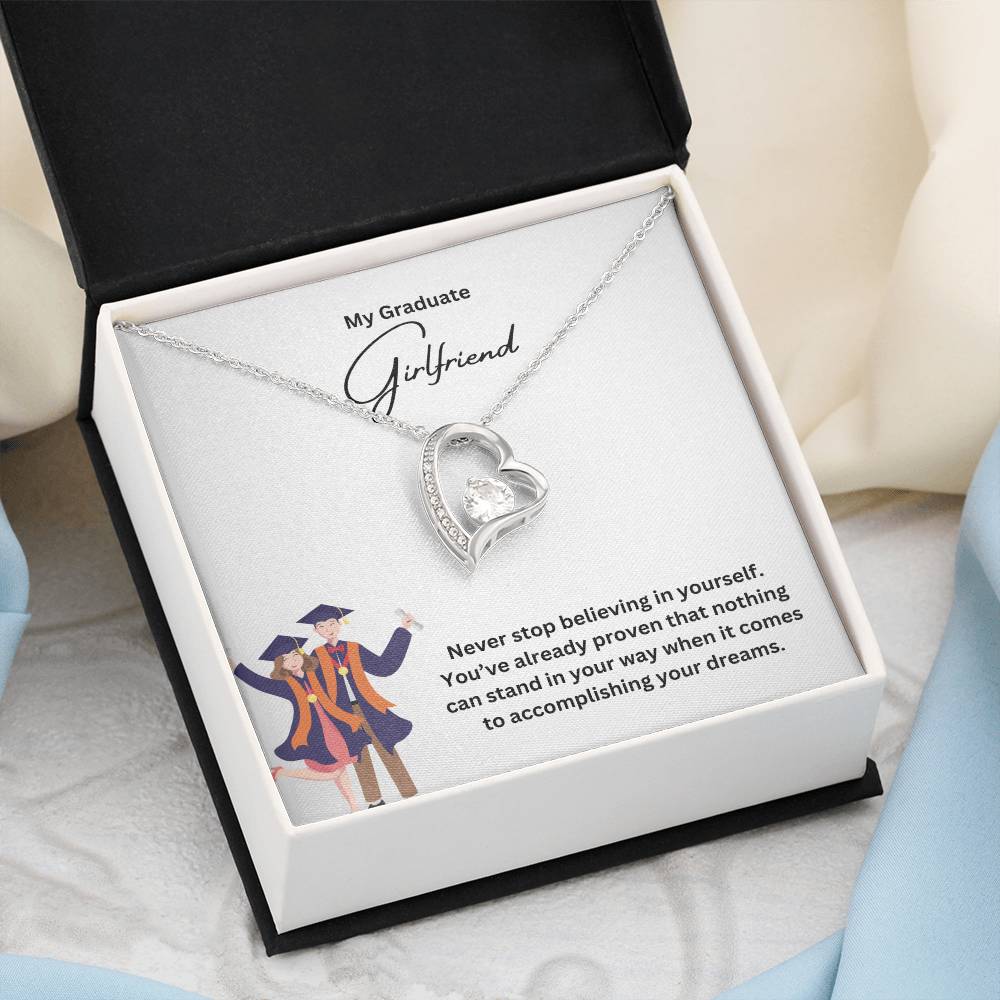 My Graduate Girlfriend | Never Stop Believing In Yourself | Pendant Necklace