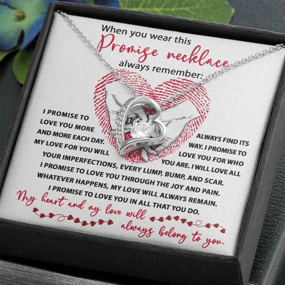 Promise Necklace - Gift for Valentine's Day - Forever Love Necklace