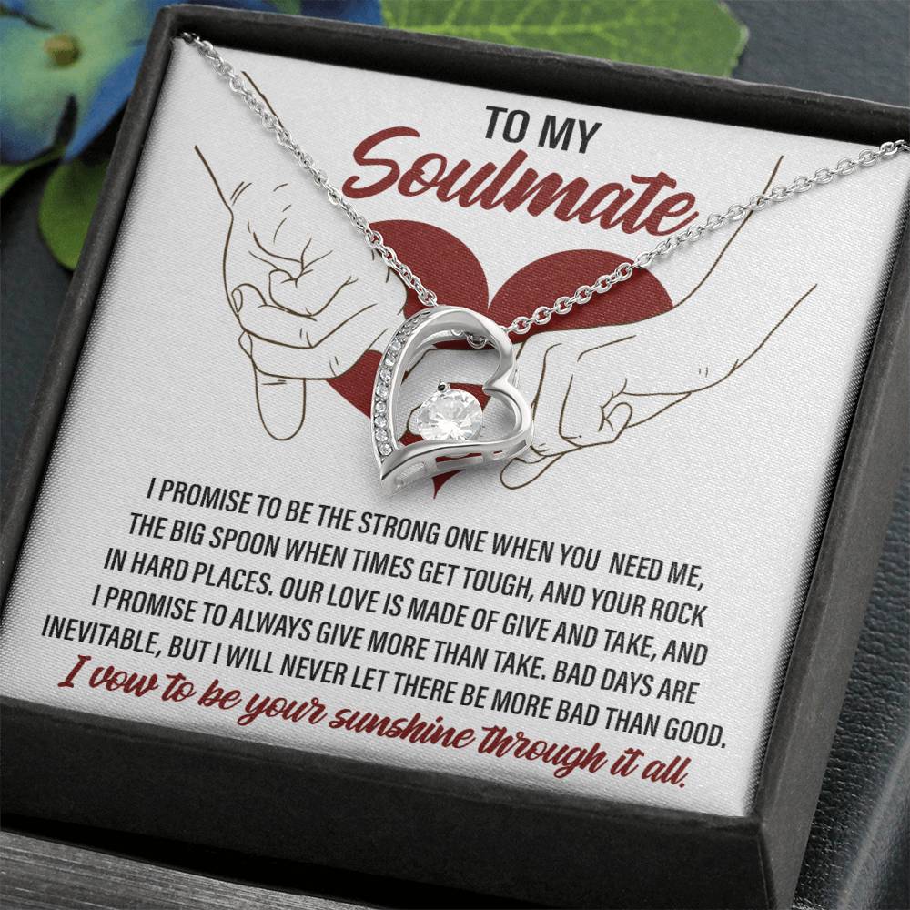 Soulmate I Promise - Gift for Valentine's Day - Forever Love Necklace