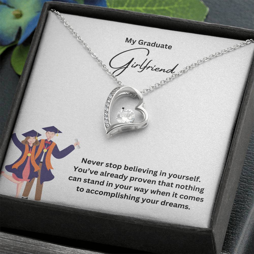My Graduate Girlfriend | Never Stop Believing In Yourself | Pendant Necklace