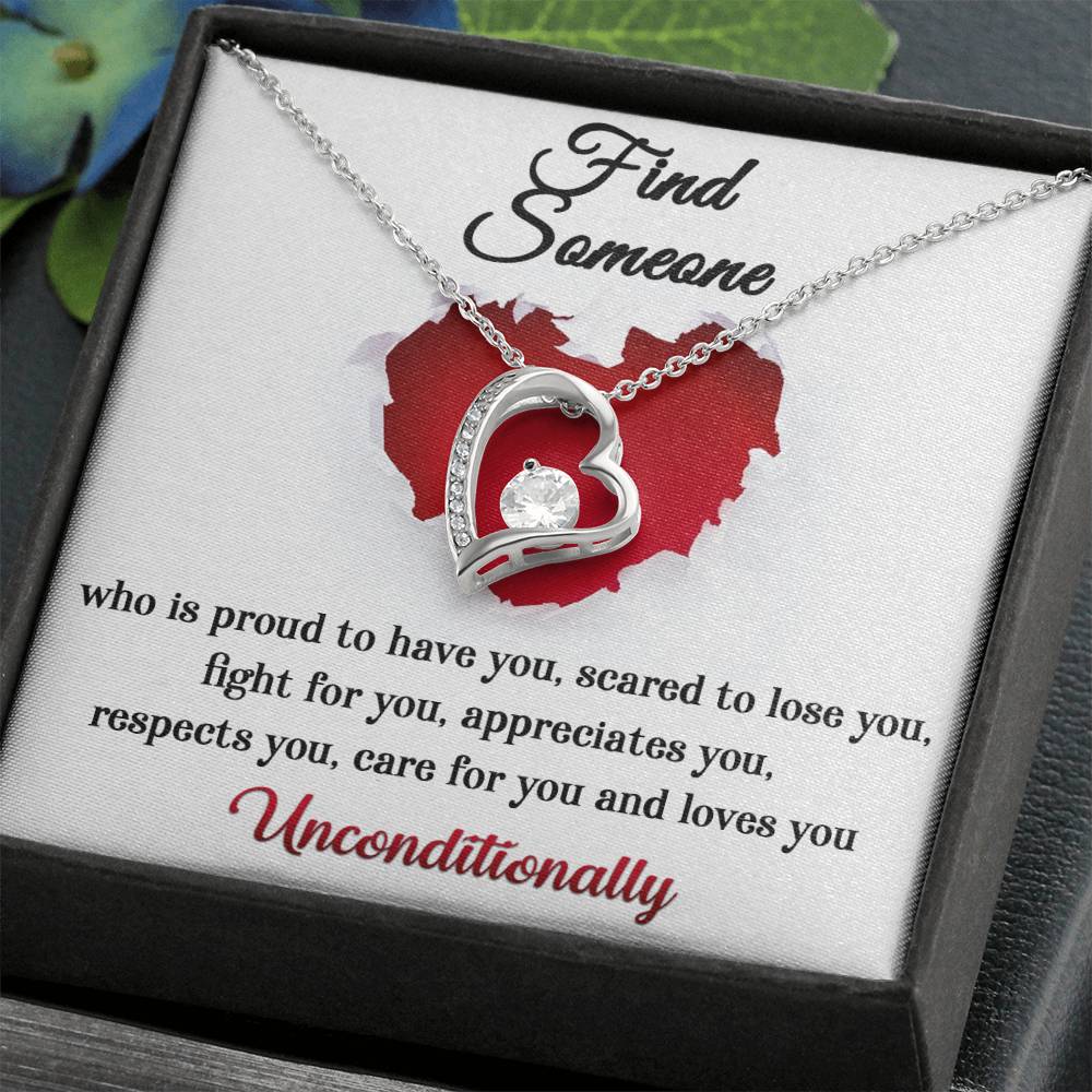 Gift for Valentine's Day - Find Someone - Forever Love Necklace