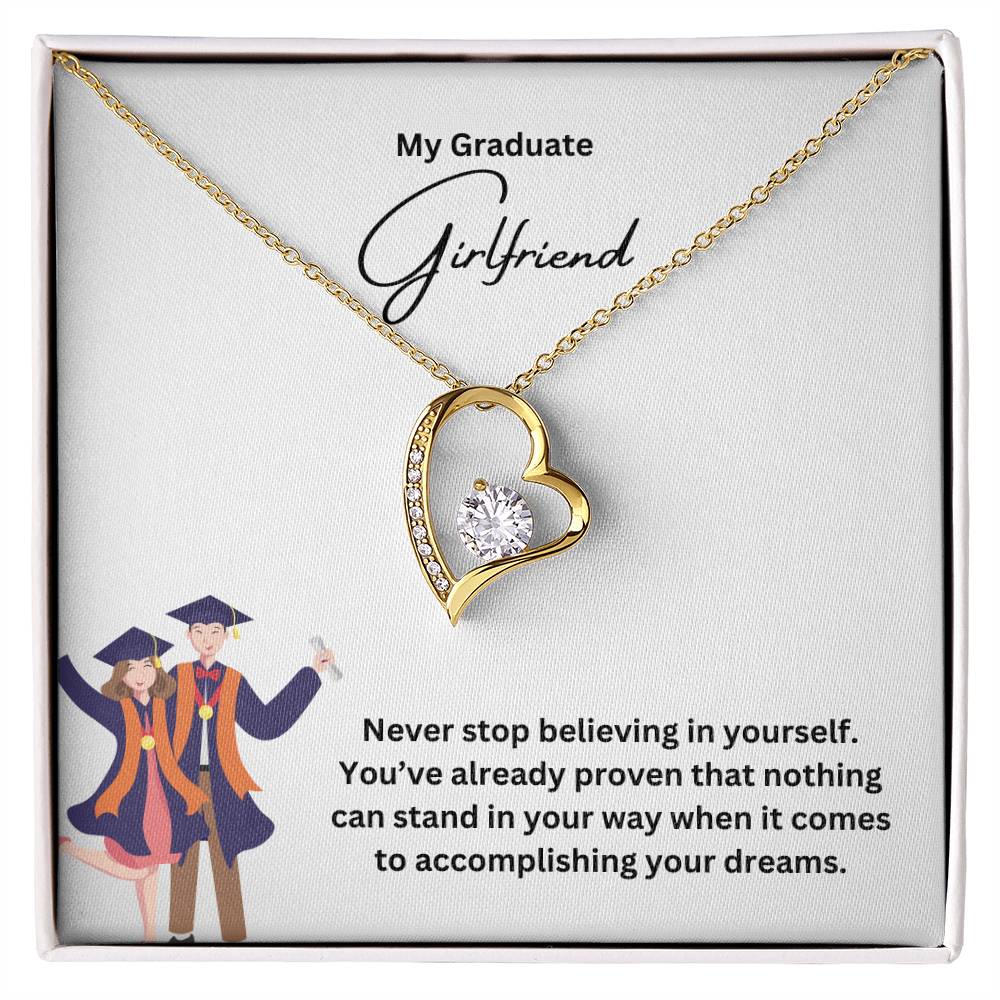 My Graduate Girlfriend | Never Stop Believing In Yourself | Pendant Necklace