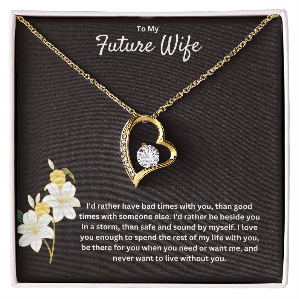 To My Future Wife | I Love You | Pendant Love Necklace