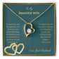 To My Beautiful Wife | I'm Glad You Are My Wife | Jewelry Necklace