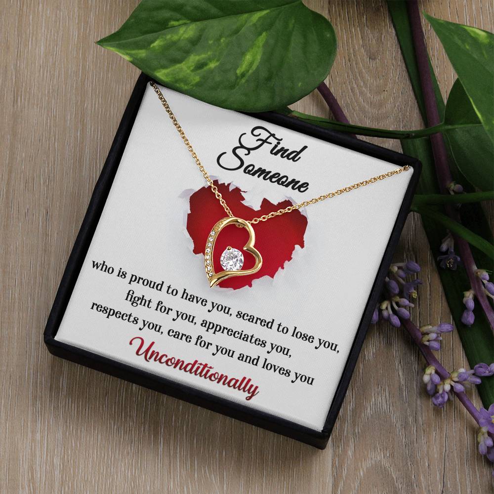 Gift for Valentine's Day - Find Someone - Forever Love Necklace