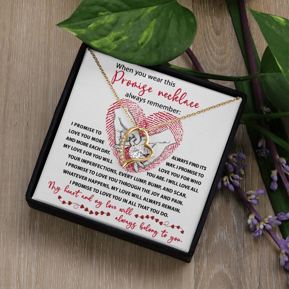 Promise Necklace - Gift for Valentine's Day - Forever Love Necklace