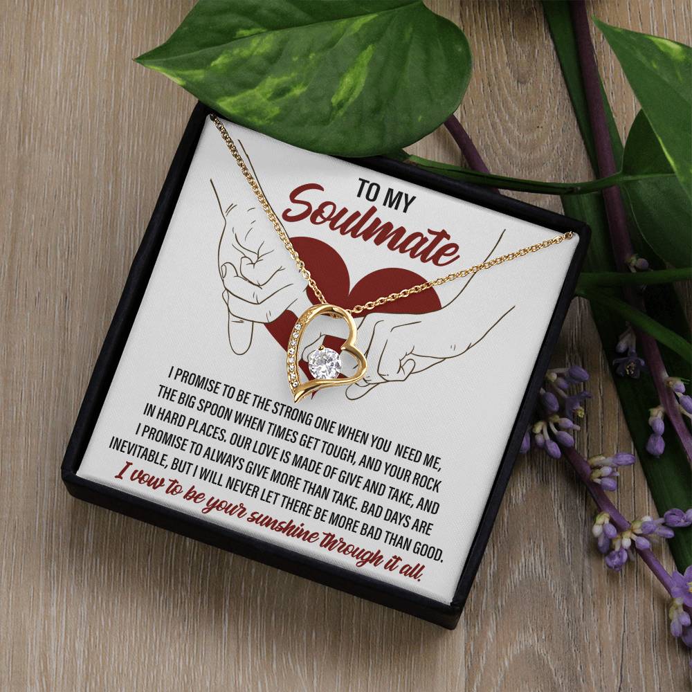 Soulmate I Promise - Gift for Valentine's Day - Forever Love Necklace