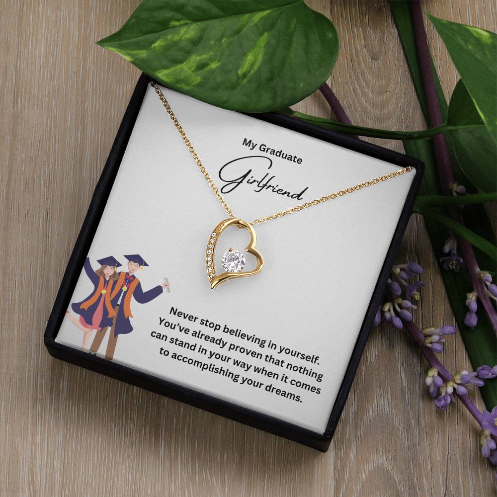 My Graduate Girlfriend | Never Stop Believing In Yourself | Pendant Necklace