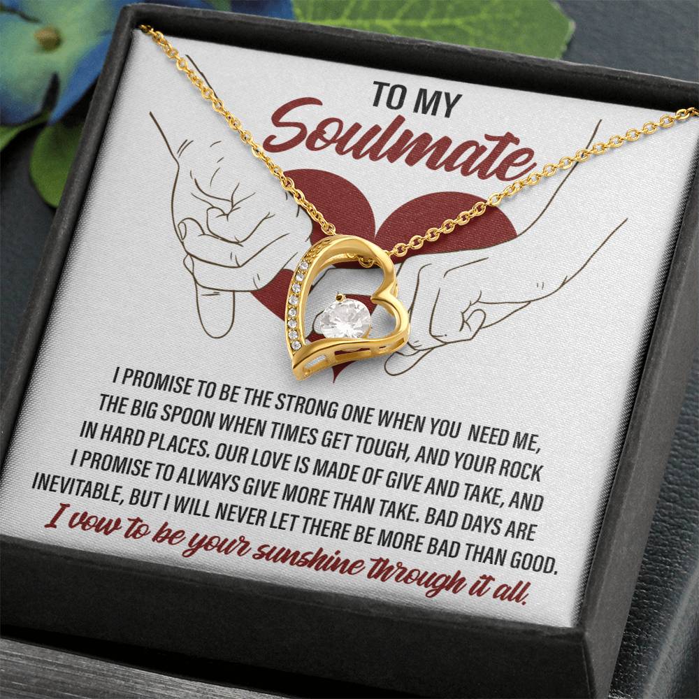 Soulmate I Promise - Gift for Valentine's Day - Forever Love Necklace