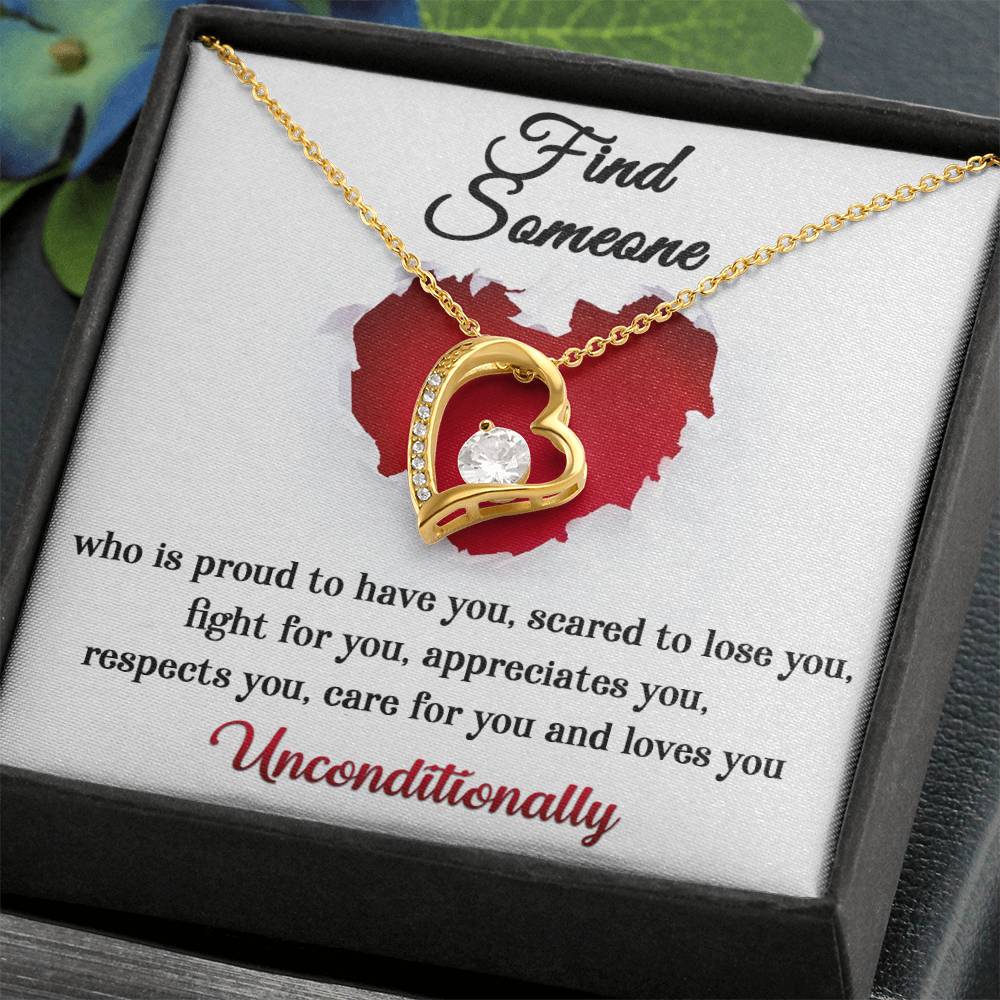 Gift for Valentine's Day - Find Someone - Forever Love Necklace