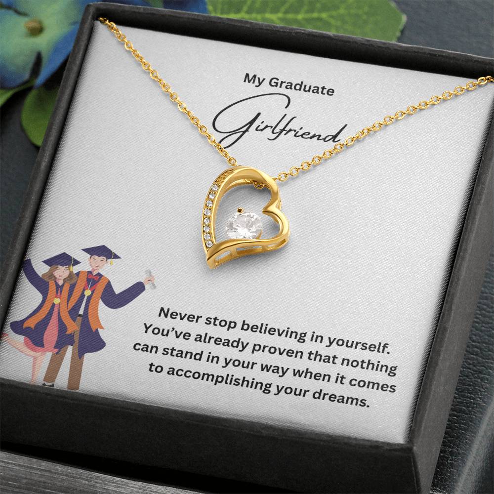 My Graduate Girlfriend | Never Stop Believing In Yourself | Pendant Necklace