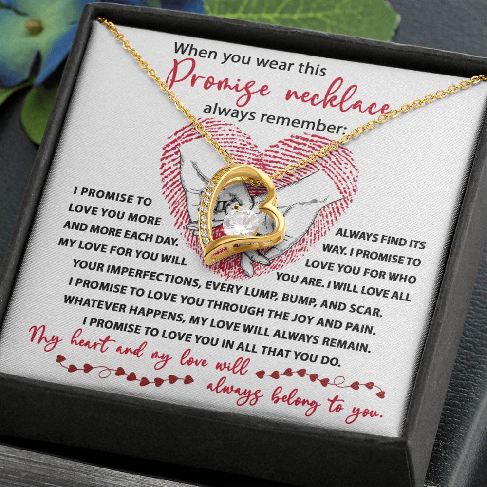 Promise Necklace - Gift for Valentine's Day - Forever Love Necklace
