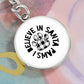 I Believe In Santa Paws | Pet Keychain
