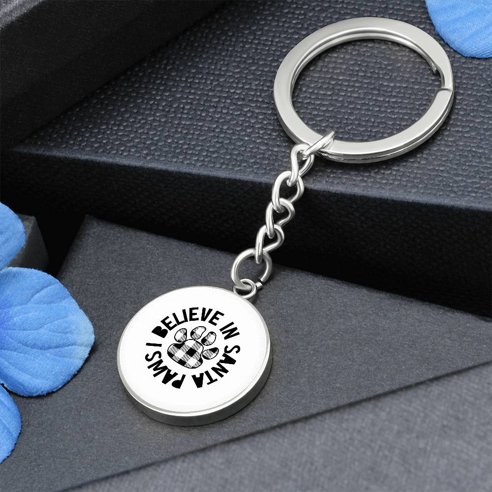 I Believe In Santa Paws | Pet Keychain